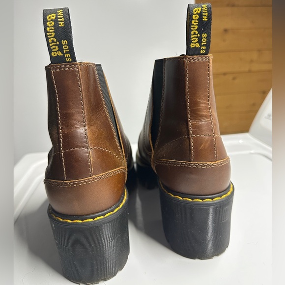 Dr. Martens Rometty Il heeled Chelsea boots brown leather Size US& EU39 - Picture 4 of 5